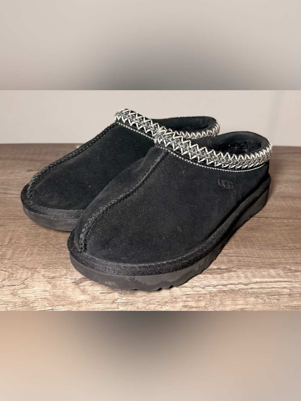 Size 7 Women's - UGG Tasman Black Shoes Slippers Sandals 100% Authentic